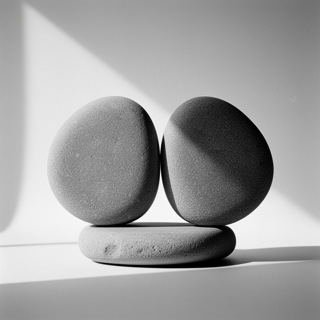 Two stones balanced together